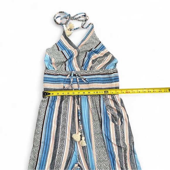 VENUS Multicolor Striped Halter Jumpsuit - Picture 5 of 8